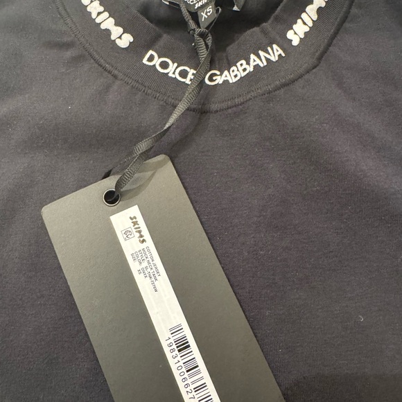 Dolce&Gabbana x SKIMS Cotton Jersey Mock Neck Tank, Size XS, NWT - Picture 2 of 3